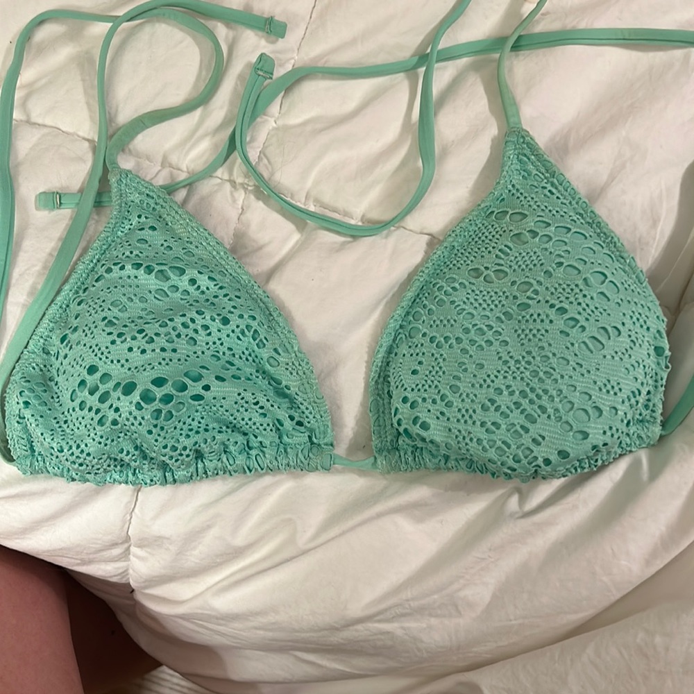 Green target brand bikini top